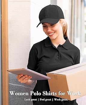 Amazon.com: 3 Pack Women's Polo Shirts Short Sleeve 3